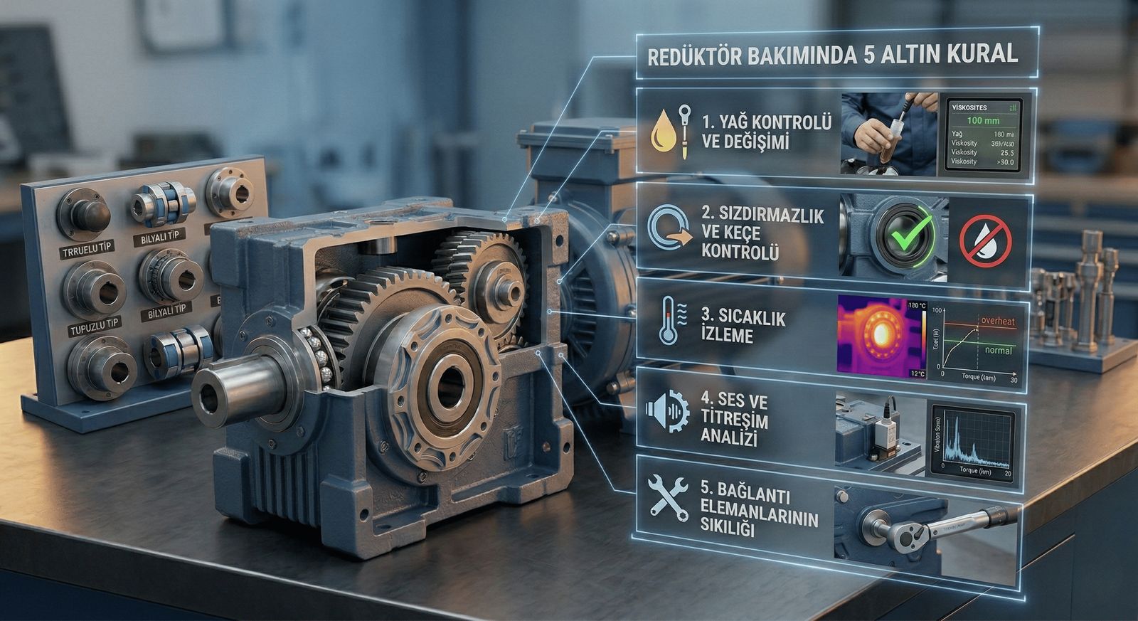 Redüktör Bakımında 5 Altın Kural